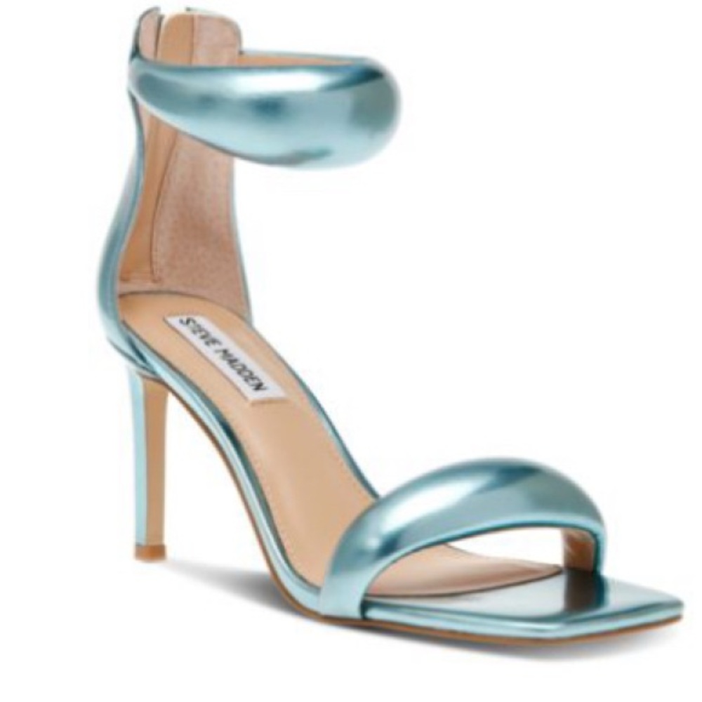 Steve Madden Metallic Blue Partay Women's Stiletto Heels